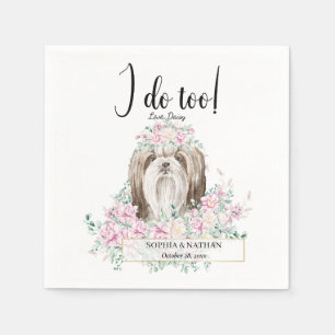 Servilleta De Papel Shih Tzu Dog Boda Cocktail Napkins