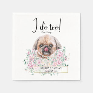 Servilleta De Papel Shih Tzu Dog Boda Cocktail Napkins
