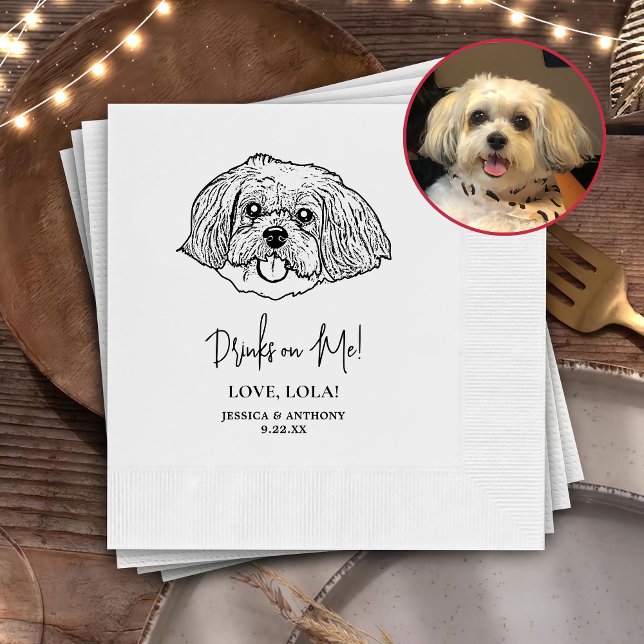 Servilleta De Papel Shih Tzu Dog Personalizado bebe sobre mí (Subido por el creador)