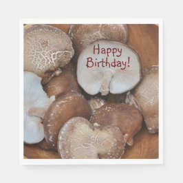 Servilleta De Papel Shiitake Mushrooms Cumpleaños