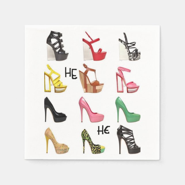 Servilleta De Papel Shoe Napkin (Anverso)