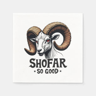 Servilleta De Papel Shofar tan buena cabra judía Hanukkah Amantes