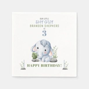 Servilleta De Papel Shy Guy Birthday Party Napkins