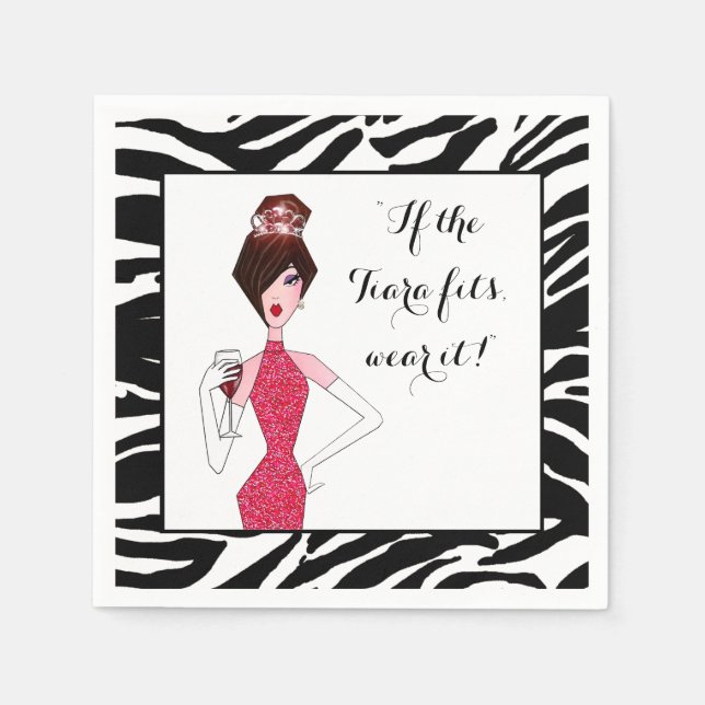 Servilleta De Papel "Si el Tiara se adapta... ¡Vóyalo!" (Anverso)