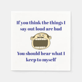 Servilleta De Papel Si lo dices en voz alta - Funny Cocktail Napkin