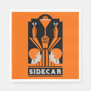 Servilleta De Papel Sidecar Cocktail Art Deco