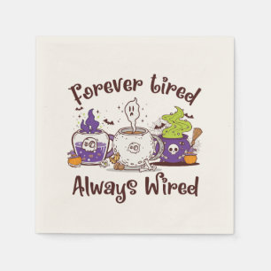 Servilleta De Papel Siempre Cansado, Siempre Con Cable - Diseño De Ama