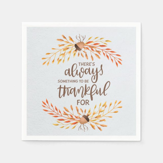 Servilleta De Papel Siempre hay algo que agradecer (Anverso)