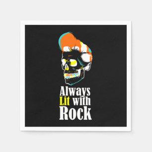 Servilleta De Papel Siempre iluminado con rock