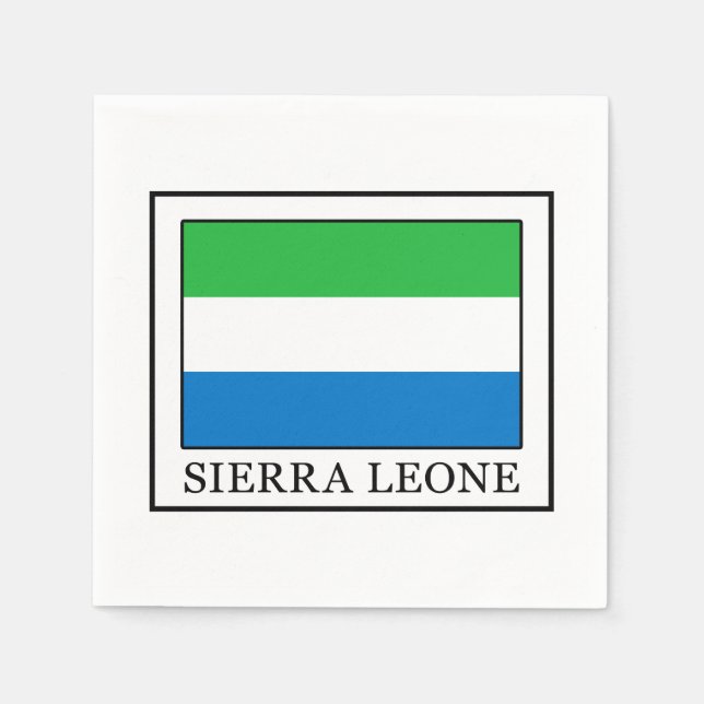Servilleta De Papel Sierra Leona (Anverso)