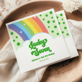 Servilleta De Papel Siete afortunados arcoiris se acercan a la Séptima