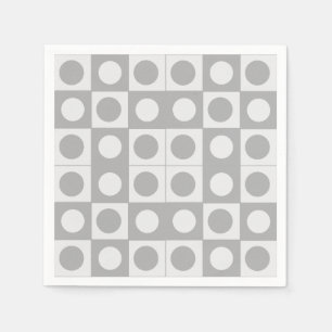 Servilleta De Papel Siglo Medio Resumen Patrón Geométrico Cumpleaños