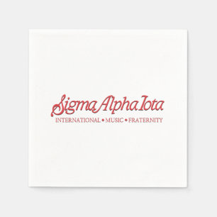 Servilleta De Papel Sigma Alpha Iota Fraternidad Internacional de Músi