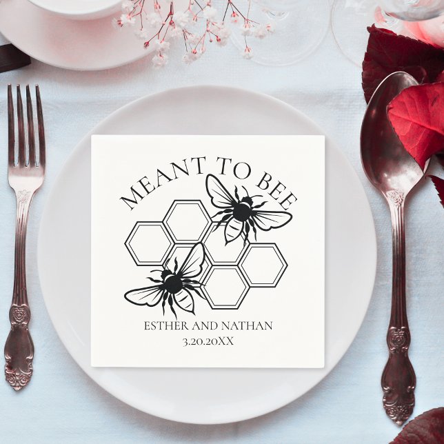 Servilleta De Papel Significado rústico para ser Boda (Rustic Meant to Bee Wedding Napkins
)