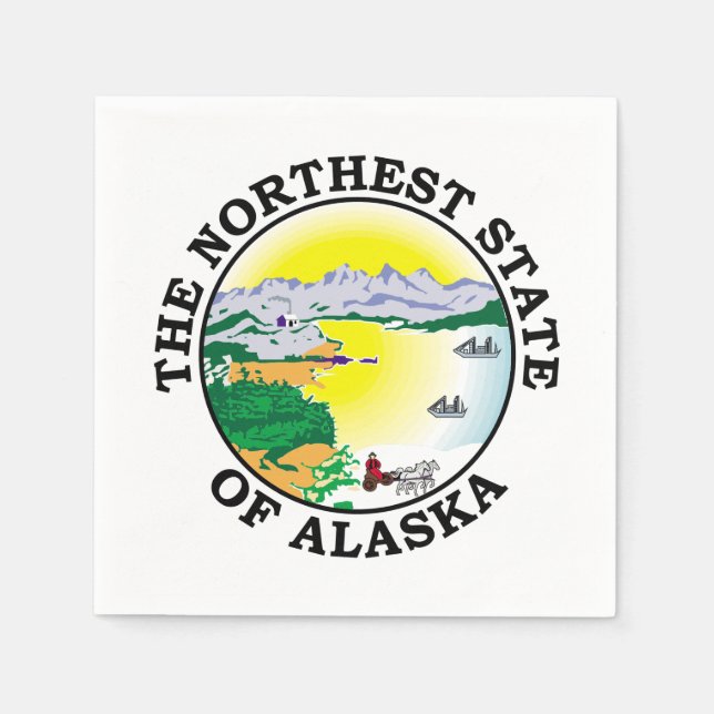 Servilleta De Papel Signo de Alaska (Anverso)