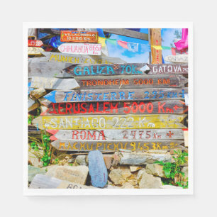 Servilleta De Papel Signo de distancia