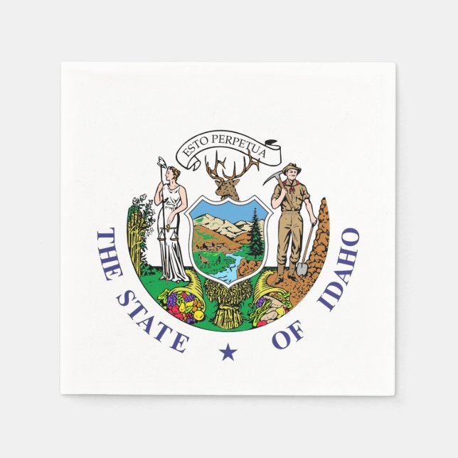 Servilleta De Papel Signo de Idaho (Anverso)