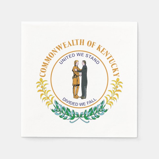 Servilleta De Papel Signo de Kentucky (Anverso)