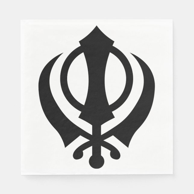 Servilleta De Papel Sikh Khanda (Anverso)