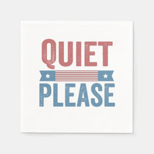 Servilleta De Papel Silencio, por favor, Trump Harris, debate presiden