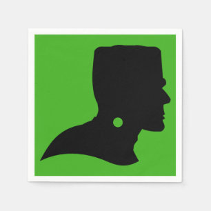 Servilleta De Papel Silhouette de Frankenstein Monster