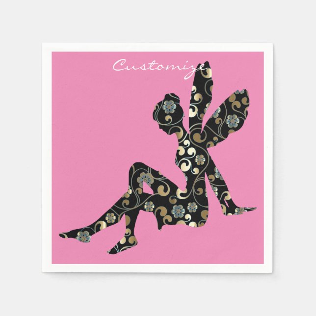 Servilleta De Papel Silhouette de hadas Thunder_Cove (Anverso)