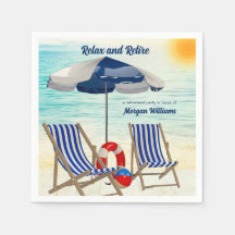 Silla de playa tropical Relájate y Jubílate Jubila