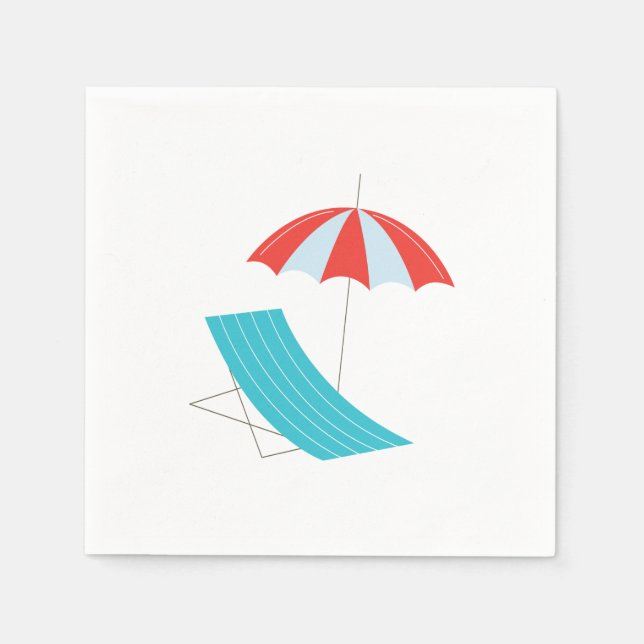 Servilleta De Papel Silla de sombrilla (Anverso)