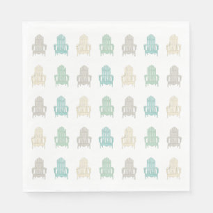 Servilleta De Papel Sillas Adirondack Costeras Casa de Lago Casa de Pl