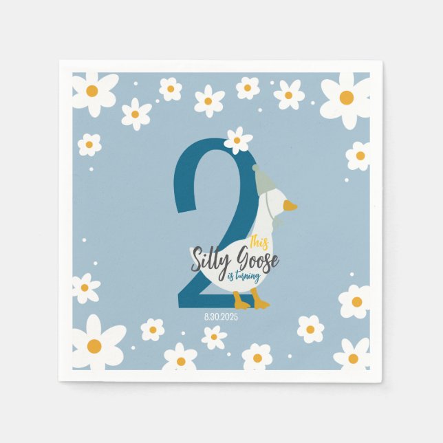 Servilleta De Papel Silly Goose Fiesta Napkin (Anverso)