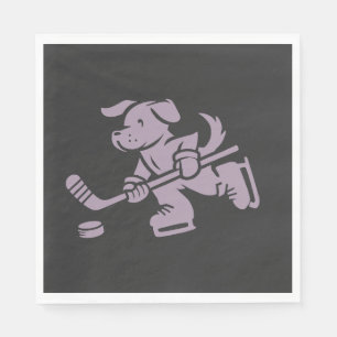 Servilleta De Papel Silueta de perro Golden Retriever Labrador Hockey 