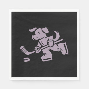 Servilleta De Papel Silueta de perro Hockey Labrador de Golden Retriev