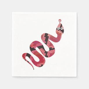 Servilleta De Papel Siluetas negras y rojas