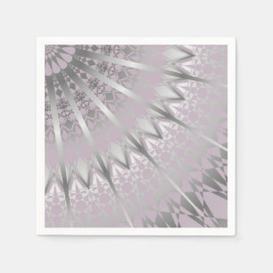 Servilleta De Papel Silver Mauve Mandala