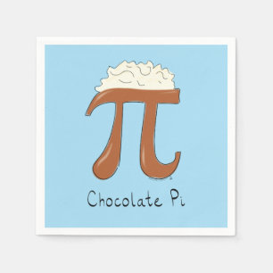 Servilleta De Papel Símbolo de chocolate Pi Day matemático divertido