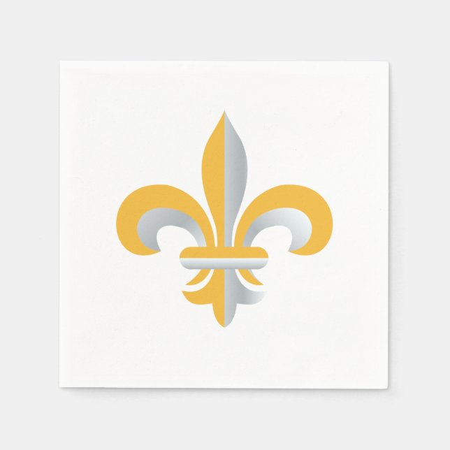 Servilleta De Papel Símbolo de Flor de Lis (Anverso)