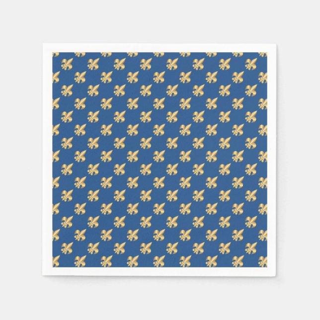 Servilleta De Papel Símbolo de Flor de Lis (Anverso)