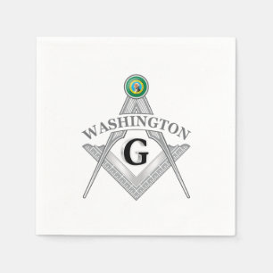 Servilleta De Papel Símbolo de masonería del estado de Washington
