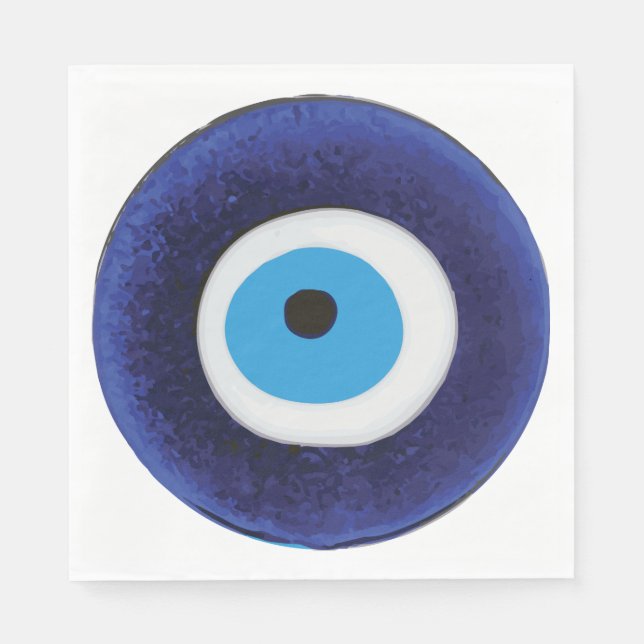 Servilleta De Papel Símbolo de protección ocular Nazar Evil (Anverso)