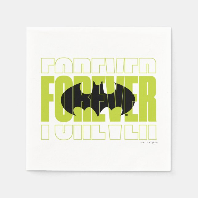 Servilleta De Papel Símbolo de tipografía batman para siempre gráfico (Anverso)