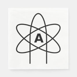 Servilleta De Papel Símbolo del ateísmo (Emblema de Átomo)