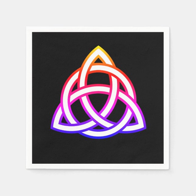 Servilleta De Papel Símbolo del género Triquetra Wicca Celtic Trinity  (Anverso)