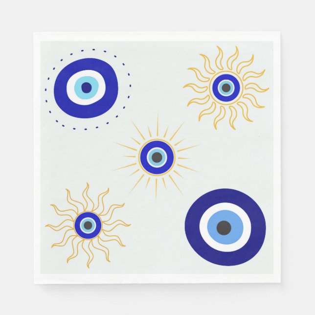 Servilleta De Papel Símbolo del Ojo Malo (Anverso)