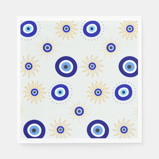 Servilleta De Papel Símbolo del Ojo Malo (Anverso)