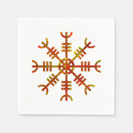 Servilleta De Papel Símbolo "Helm Of Awe Norse Viking"