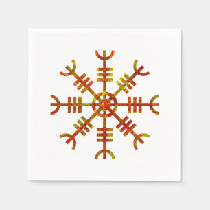 Servilleta De Papel Símbolo "Helm Of Awe Norse Viking"