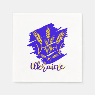 Servilleta De Papel Símbolo nacional ucraniano tryzub hecho de oído de
