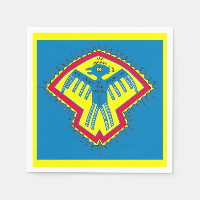 Servilleta De Papel Símbolo nativo de pájaro (Anverso)