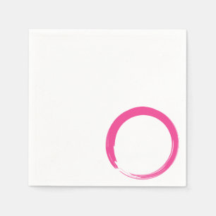 Servilleta De Papel Símbolo rosa de zen / círculo de entrelazado