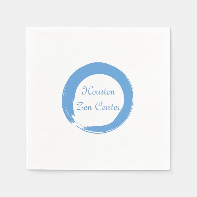 Servilleta De Papel Símbolo Sky Blue Zen (Anverso)